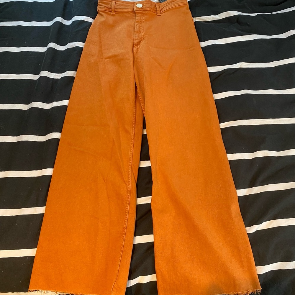 ZARA high waisted flare leg pants